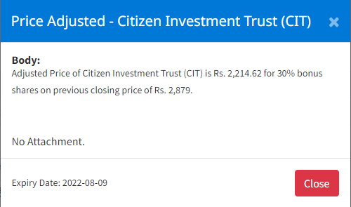 Image of Price Adjusted - Citizen Investment Trust (CIT)